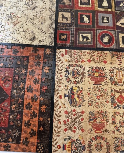 Vintage Jigsaw Puzzle American Quilts Smithsonian 550 Pcs Info booklet COMPLETE - Picture 9 of 9