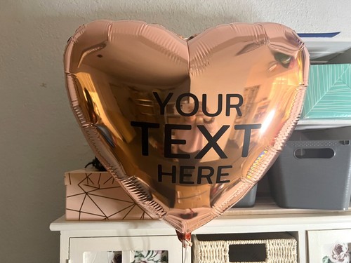 Globo Corazón con Texto Deseado Personalizado Idea Regalo Nombre Globo con Texto - Imagen 15 de 74