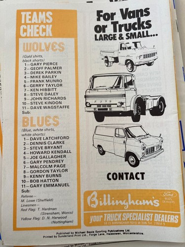 Wolves Wolverhampton Wanderers HOME & AWAY 1974/75 1974 1975 League & Cup - Picture 70 of 92