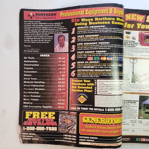 Vintage Northern Tool & Equipment Co Catalog from 1999 - Y2K for CSX Addressee - Picture 6 of 9