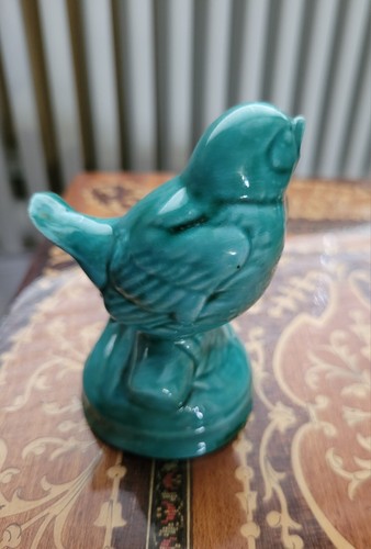 Vintage Turquoise Anglia Pottery Bird - Picture 3 of 5