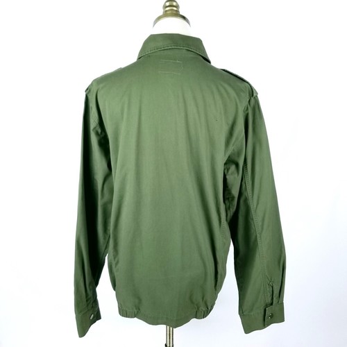 Kut From The Kloth Utility Jacket Womens Size M Solid Green Cotton Epauletes - Picture 4 of 6
