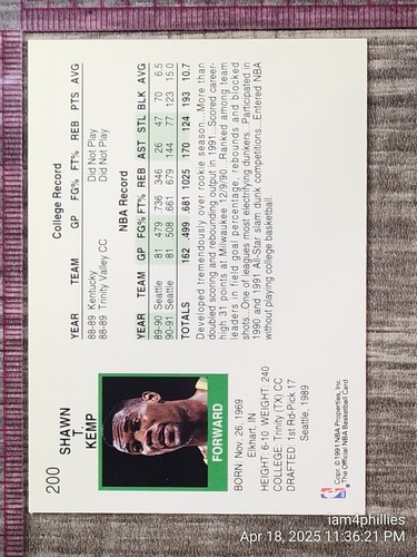 1991 NBA Hoops Series 1 Cards Complete Your Set #'s 166 -330 YOU PICK - Picture 61 of 313