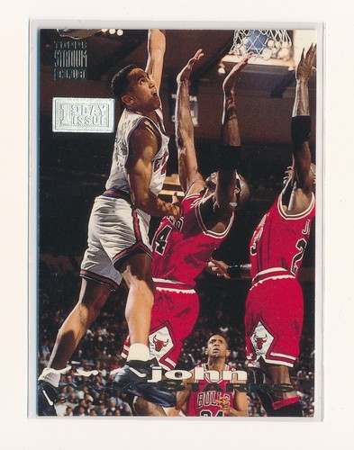 JOHN STARKS 1993-94 TOPPS STADIUM CLUB FIRST DAY ISSUE #116 *NEW YORK KNICKS*