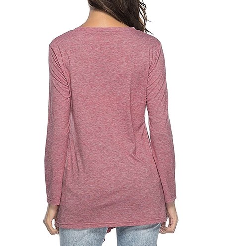 Tunica Charming Top 2XL Orlo Alto Basso Autunno Dettaglio Bottoni Manica Lunga Taglie Forti - Foto 2 di 5