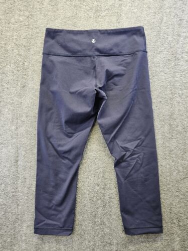 Lululemon Leggings Damengröße 8 marineblau Align kurze Kompression Yogahose