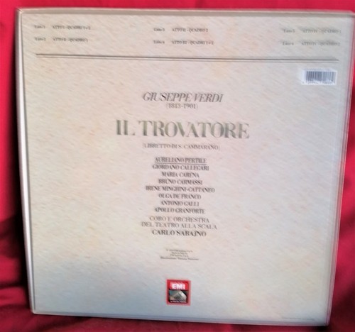 VERDI Il Trovatore Aureliano Pertile Carena 3 LP BoxSet ITALY 1990 Mint- - Imagen 2 de 2