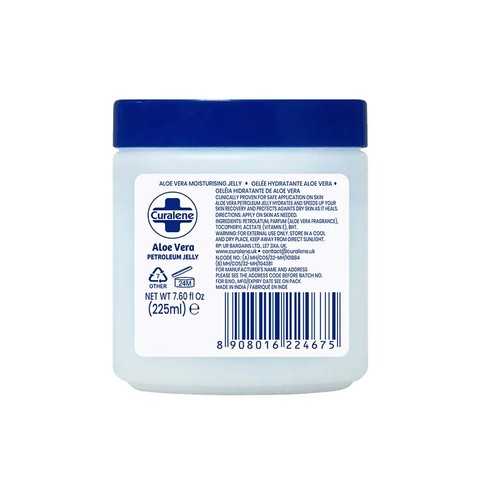 2 X Curalene Petroleum Jelly Aloe Vera 225ml (Pack Of 2) - Picture 3 of 3