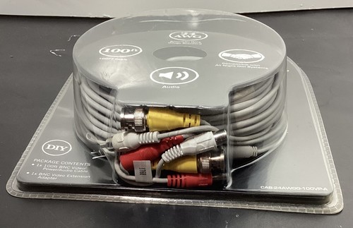Night Owl Camera Extension Cable, 100 FT. CAB-24AWGG-100VP-A New - Picture 5 of 5