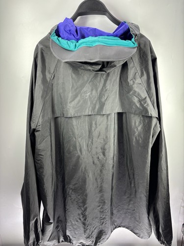 VTG 80s Columbia Soft Bill Hood Rain Jacket Size XXL Tape Sealed Rubberised - Picture 8 of 8