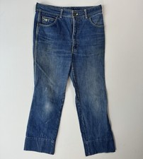 VTG Sergio Valente Jeans 34x36 32x29 Hemmed Mens Blue Straight Leg Western 90s