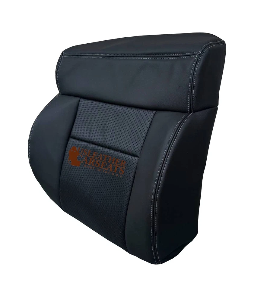 Ford F150 Lariat 2004-2008 cubierta de asiento delantera completa de cuero perforado negra Foto 2 de 4