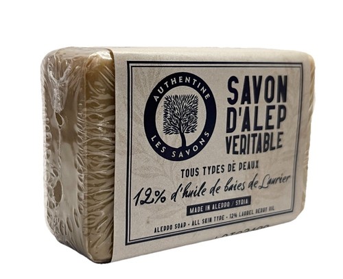 SAVON DE MARSEILLE AUTHENTINE ALEP PURE OLIVE OIL SOAP WITH 12% BAY LAUREL OIL - Picture 3 of 12