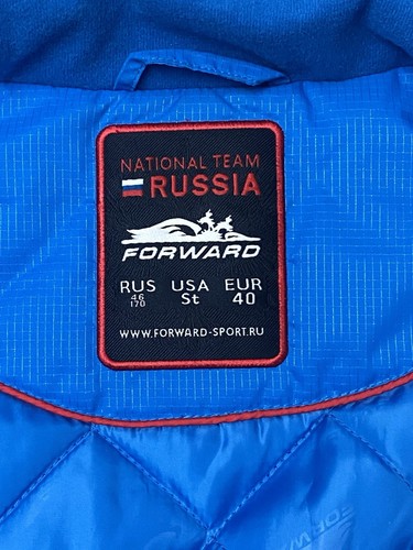 Uniforme de la Selección Nacional Rusa para Hombres Pequeño Azul Deporte Invierno Chaqueta de Esquí Capucha - Imagen 12 de 16