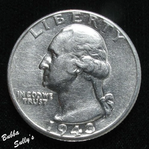 1943 D Washington Quarter AU Details