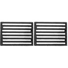  2pcs Feuerrost Metallfeuer Rost Feuerholz Herd Kanal Rost verdickte Kamin Feuer