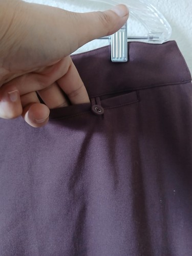 J. Jill Damen Hose 12 Burgund weites Bein Reißverschluss Knopf Taschen Büro Karriere - Bild 4 von 15