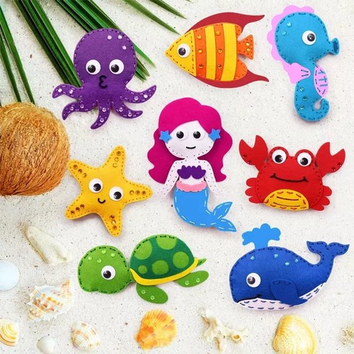 Kid Sewing Craft Kit Felt Animals Children Birthday Gifts Educational Toys St... - Picture 7 of 9
