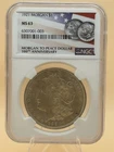 1921 MORGAN DOLLAR NGC MS63 UNCIRCULATED $1 SILVER COIN 6307001-003