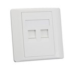 Cat 6 Wall Outlet Plate RJ-45 Netzwerk Ethernet-Buchse mit doppelten Ports
