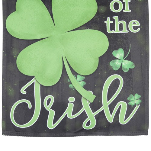 Northlight Luck of the Irish Shamrock Outdoor Garden Flag 12.5" x 18" - Picture 6 of 7