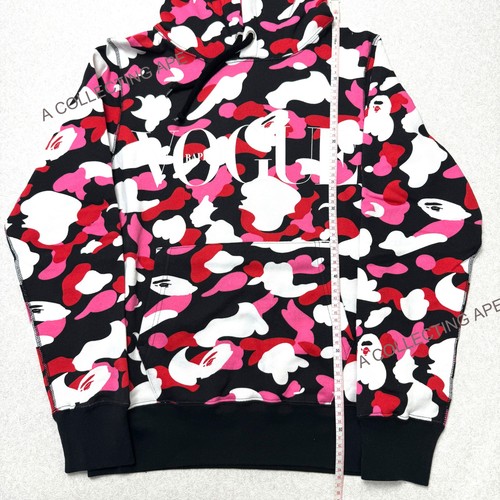 A BATHING APE BAPE x VOGUE ABC Camuflaje Pullover Sudadera con Capucha Negro Unisex Talla S XL Japón - Imagen 10 de 27
