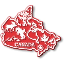 Canada Map Magnet by Classic Magnets