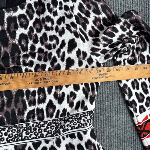 Vestido Hale Bob Estampado Animal L Cebra Leopardo Manga Larga Boho Chic Retro Mod - Imagen 4 de 7