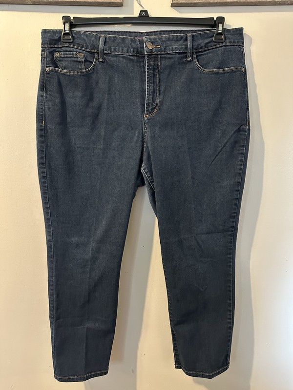 NYDJ Woman Clarissa Ankle Woman Blue Jeans Size 18W
