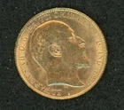 1908 Edward VII Gold Half Sovereign — photo from another recent sale