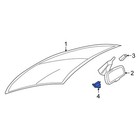 For Fiat 500 16-19 Fiat 55112985AA Front Lower Interior Rear View Mirror Cover