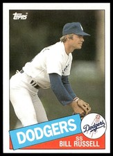 1985 Topps #343 Bill Russell Los Angeles Dodgers NM+