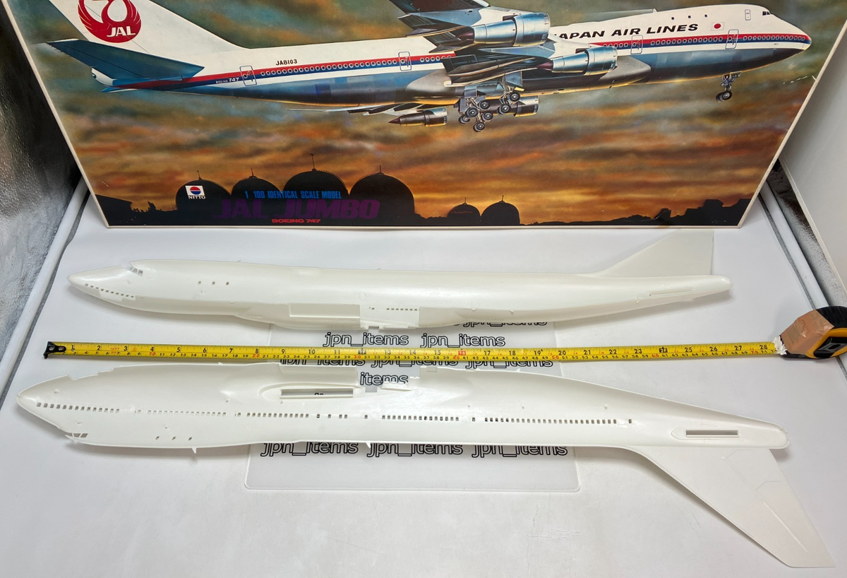 Nitto 1/100 BOEING 747 JAL Japan Air Line JUMBO Vintage