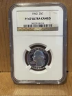 1962 Silver Proof Washington Quarter 25c Coin NGC Certified PF67 Ultra Cameo