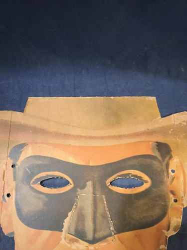 Maschera Ranger Solitario da una scatola di cereali di grano, 1955 - Foto 5 di 10