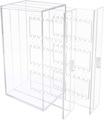 2 Drawer Acrylic Earring Holder, Jewelry Organizer Case (Holds up to 48 Pairs)|T - Picture 2 of 7