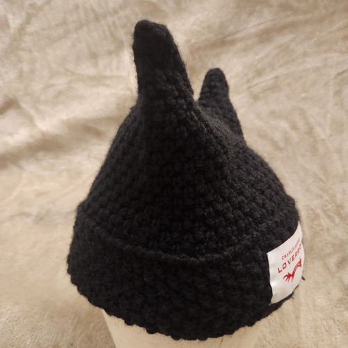 Gorra de punto negro Loverboy gorra Charles Jeffrey unisex gorro - ¡Envío Qwik! - Imagen 4 de 6