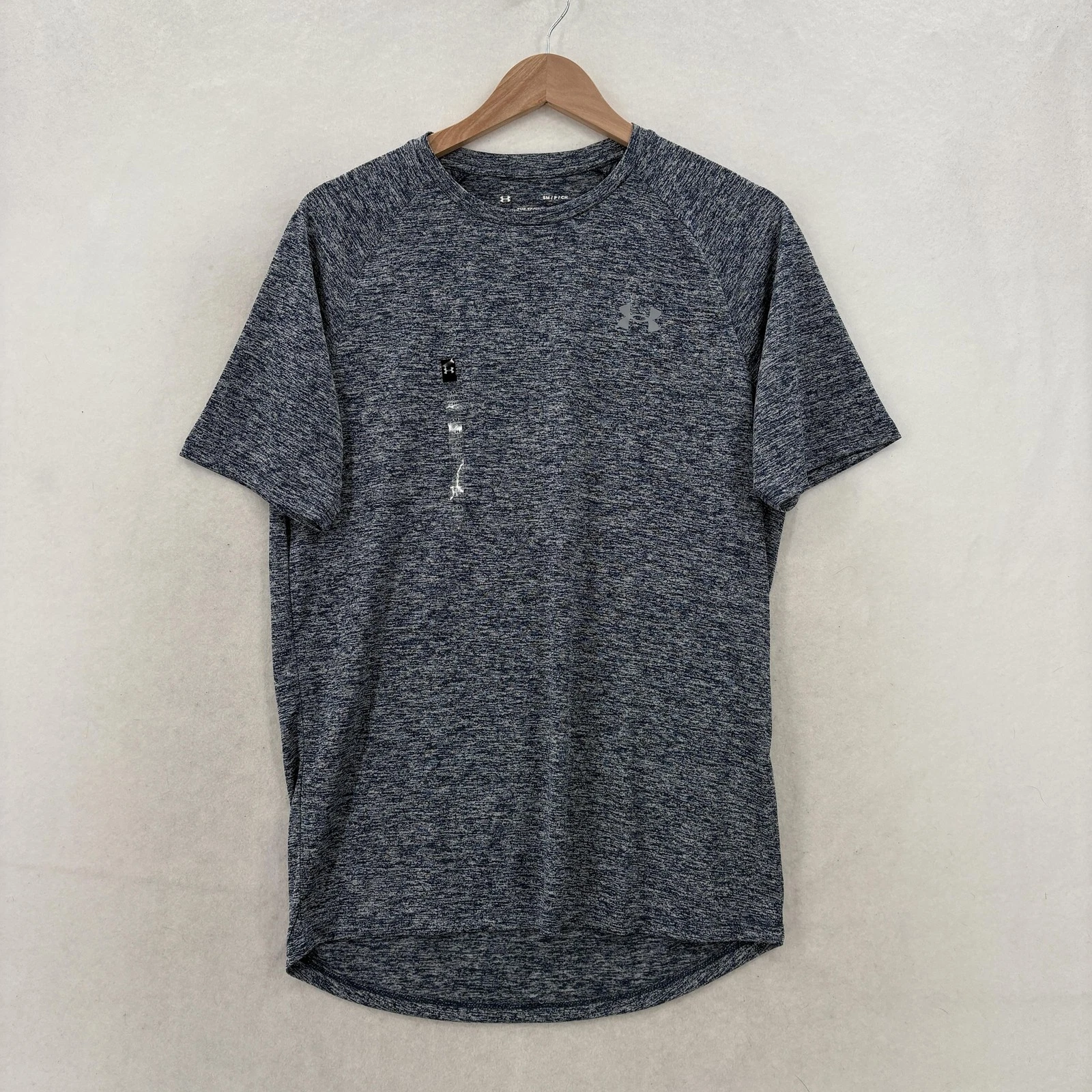 Under Armour Tech Tee Shirt Mens Small Blue Short Sleeve Loose Fit Top Gym NWT
