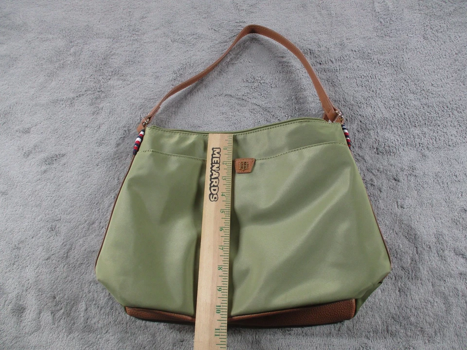 Tommy Hilfiger наплечная сумка женщин зеленый коричневый искусственной кожи молнии Hobo BW969J0605 - Изображение 4 из 4