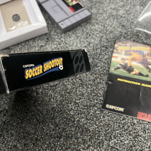 Capcom's Soccer Shootout SNES Super Nintendo CIB Complete In Box 100% Authentic - Picture 12 of 13