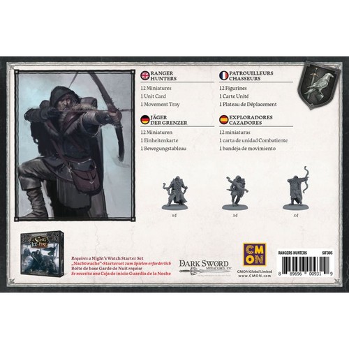 A Song Of Ice And Fire Night's Watch Ranger Hunters DE/EN/ES/FR CMON - Picture 2 of 3
