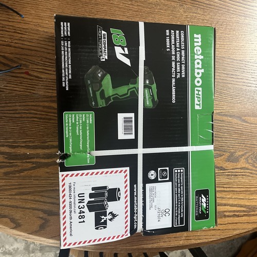 NUEVO Kit de atornillador de impacto sin escobillas subcompacto Metabo HPT WH18DDX S 18V - Imagen 2 de 6