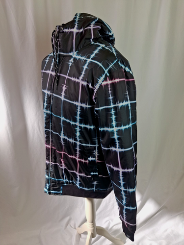 Billabong Graphic Hooded Insulated Jacket Coat Outdoor Active Black Large A3285 - Picture 3 of 7