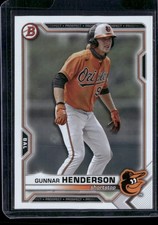 Gunnar Henderson 2021 Bowman Draft #BD-175 Baltimore Orioles 1
