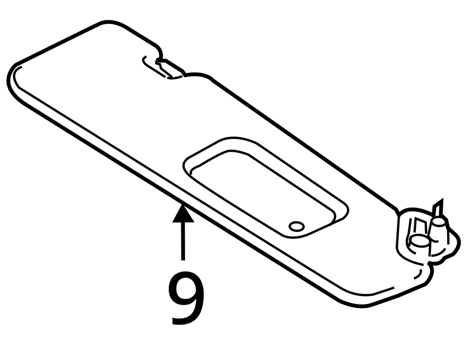 BMW 650I 2013-2017 cupé OEM parasol delantero iluminado con juego de espejos *manchas* Foto 4 de 4