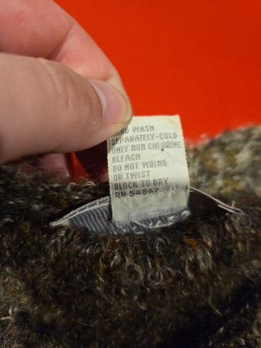 Vtg Express Tricot Cardigan Sweater Women’s Medium Mohair Blend Grunge 90s Gray - Picture 9 of 16