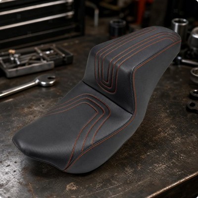 One-Piece Driver Passenger Seat Padded One-Piece Seat with Backrest Direct