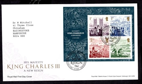GB - 2023 King Charles III a New Reign MS First Day Cover