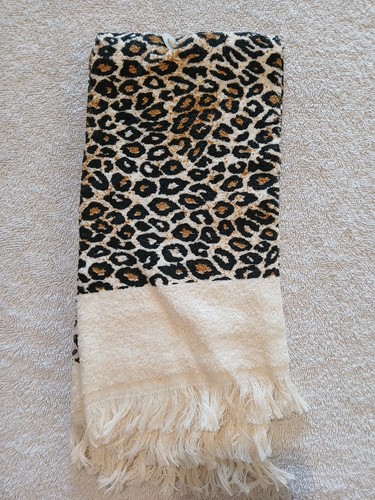 Crafter's Pride Kitchen Classic Jungle Print Leopard Cross Stitch Towel 10510 - Picture 2 of 2