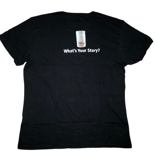 Jägermeister What's Your Story Schnapsglas Kurzarm T-Shirt Schwarz Größe XL Neu mit Etikett - Bild 3 von 5